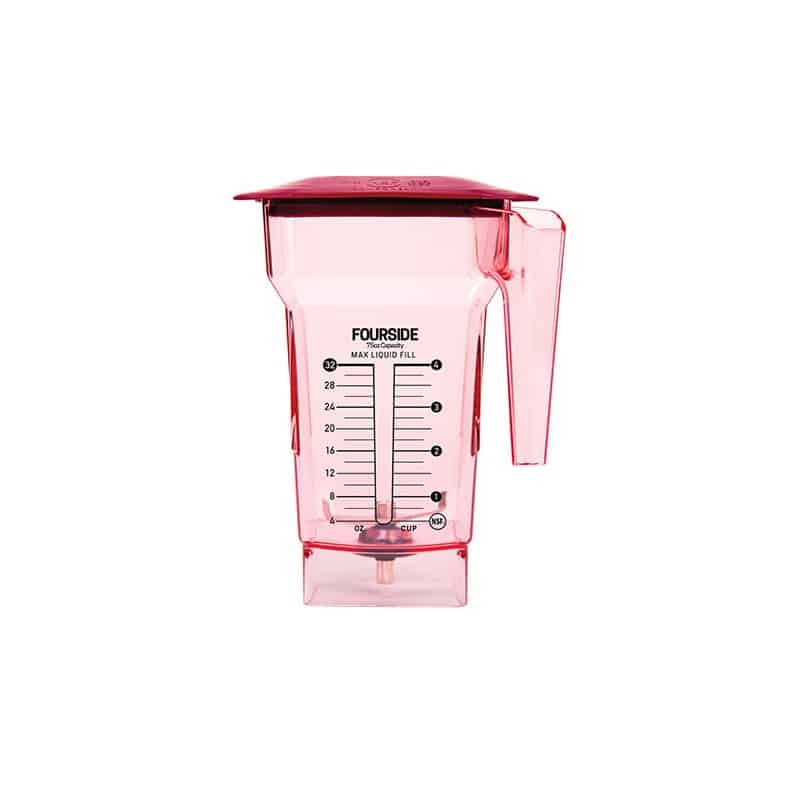 Jarre Blendtec 1,89 L rouge avec couvercle souple